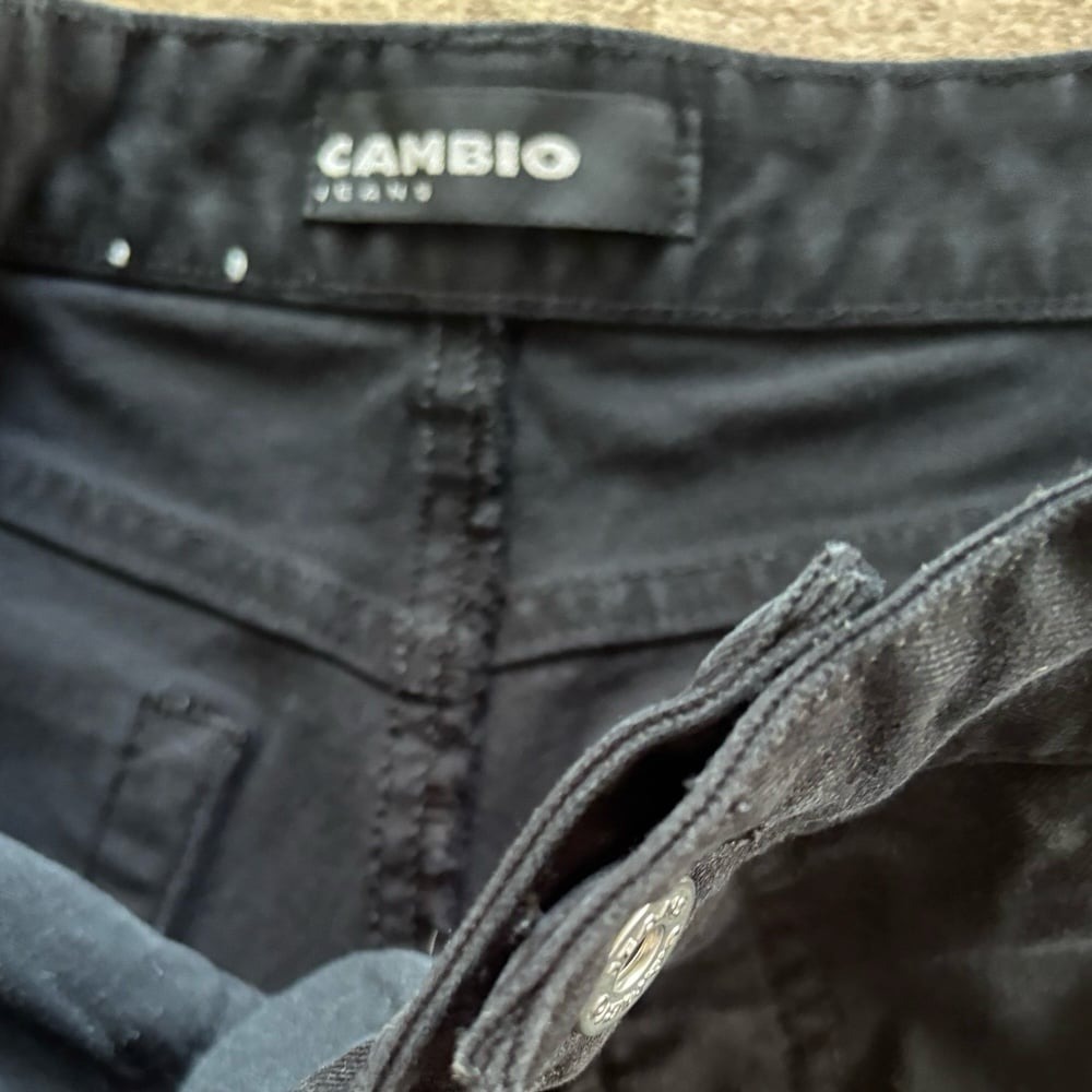 Cambio "Jade" Jeans Straight Leg High Rise Medium Wash Stretch Womens 8 - Picture 4 of 11